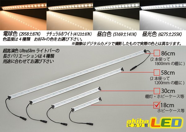 画像3: 超高演色ウルトラスリムライトバー　12LED/18cm (3)