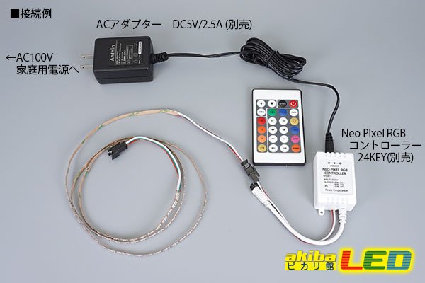画像3: NeoPixel 2020 極細テープLED 1m/120LED (3)
