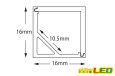 画像3: 角型コーナーフレーム LP1616B 1m (3)