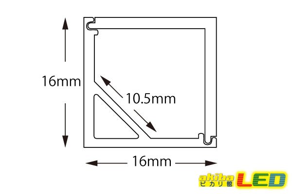 画像3: 角型コーナーフレーム LP1616B 2m (3)