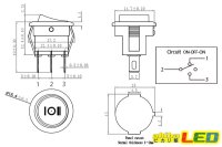 画像2: ロッカースイッチ 15mm ON-OFF-ON