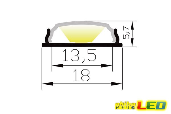 画像4: フレキシブルアルミフレーム LR1806 1m ブラック (4)