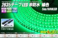 画像1: 2835テープLED 非防水 緑色 5m/600LED (1)