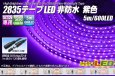 画像1: 2835テープLED 非防水 紫色 5m/600LED (1)