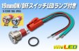 画像1: 19mmON/OFFスイッチ LEDランプ付き (1)