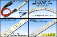 画像1: 3528テープLED 120LED/m クリアドーム 緑色 5m