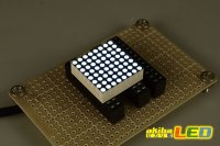 画像1: 8x8ドットマトリクスLED 20mm角 白色