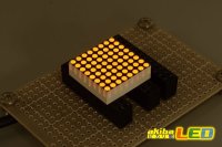 画像1: 8x8ドットマトリクスLED 20mm角 黄色