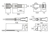 画像1: 細線用2Pコネクター SM-2P