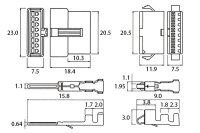 画像1: 細線用8Pコネクター SM-8P