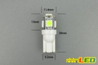 画像1: T10 5050 5LEDバルブ Aqua