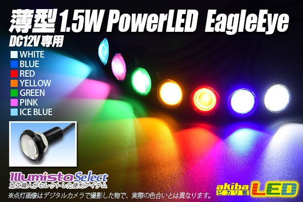 画像1: 薄型 1.5W Power LED Eagle Eye (1)