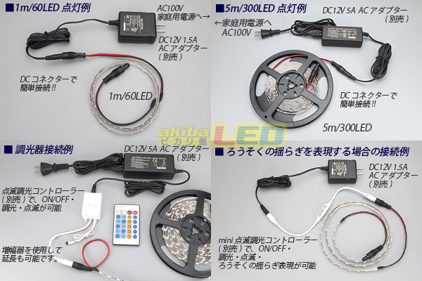 サウナ用 100℃までOK】富士メディシィエ LEDテープライト 防水 水没可 耐高温 本体クリアタイプ ケーブル5m付 屋外照明