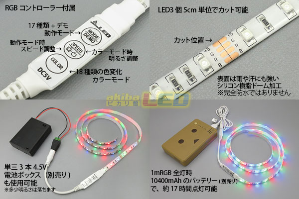 EL蛍光チューブ管 AC100V LEDテープライト防水 RGBリモコン複数モード切り替え可調輝度 2022新開発 ELワイヤー 120SMD  - 3